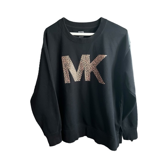 Michael Kors Black and Gold Crewneck top - Picture 1 of 8
